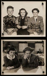 5d450 THOROUGHBREDS DON'T CRY 9 8x10 stills '37 Judy Garland, Mickey Rooney, horse racing images!