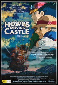 5f179 HOWL'S MOVING CASTLE Aust 1sh '05 Miyazaki's Hauru no Ugoku Shiro, great anime artwork!