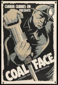 5f057 COAL FACE, CANADA Canadian 1sh R60s incredible, striking artwork of miner by Mayo!