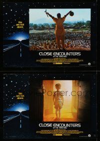 5f410 CLOSE ENCOUNTERS OF THE THIRD KIND set of 10 Italian 18x26 pbustas '78 Spielberg's classic!