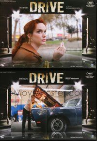 5f434 DRIVE set of 4 Italian 19x26 pbustas '11 Ryan Gosling, Carey Mulligan, no clean getaways!