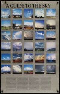 5t401 GUIDE TO THE SKY 24x38 commercial poster '95 wonderful images of different cloud formations!