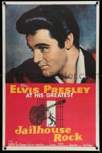 5t824 JAILHOUSE ROCK 26x40 commercial poster '97 art of The King of rock & roll, Elvis Presley!