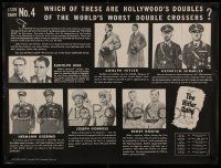 5t465 HITLER GANG set of 4 21x28 educational posters '44 Nazi party historical info, ultra rare!