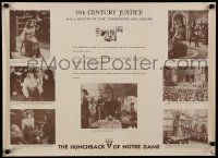 5t456 HUNCHBACK OF NOTRE DAME set of 8 21x29 educational posters '39 recreating 15th century Paris!