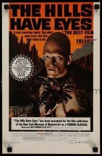 5t689 HILLS HAVE EYES 11x17 special '78 Wes Craven, creepy sub-human Michael Berryman!