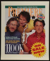 5t690 HOOK 17x21 special '91 pirate Dustin Hoffman hooks Robin Williams, Spielberg!