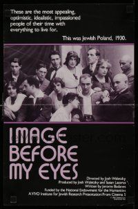 5t693 IMAGE BEFORE MY EYES 11x17 special '81 about life in Jewish Poland between WWI & WWII!