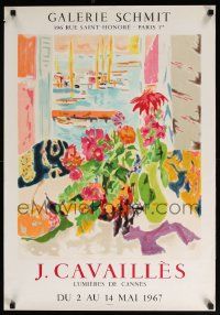 5t275 J. CAVAILLES 21x31 French museum/art exhibition '67 wonderful artwork by the artist!