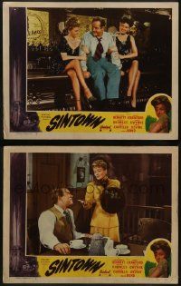 6c969 SIN TOWN 2 LCs R48 pretty Constance Bennett, Broderick Crawford, Ward Bond!