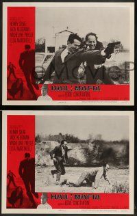 6c200 HAIL MAFIA 8 LCs '66 Eddie Constantine, Henry Silva, Jack Klugman!