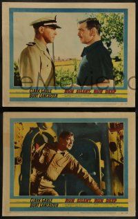 6c748 RUN SILENT, RUN DEEP 4 LCs '58 Clark Gable & Burt Lancaster in military submarine!