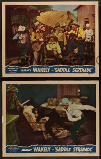 6c674 SADDLE SERENADE 5 LCs '45 Jimmy Wakely, Lee Lasses White, Riders of the Purple Sage!