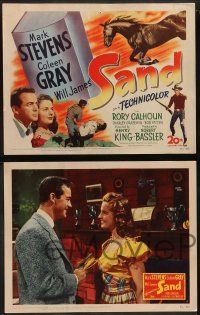 6c407 SAND 8 LCs '49 cool horse cowboy western w/ Will James, Coleen Gray, Rory Calhoun!