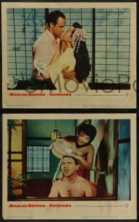 6c409 SAYONARA 8 LCs '57 great images of Marlon Brando, Miiko Taka, Patricia Owens & Red Buttons!