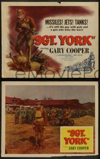 6c752 SERGEANT YORK 4 LCs R58 Gary Cooper, Howard Hawks, WWI, missiles, tanks.. and jets?