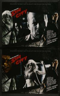 6c426 SIN CITY 8 LCs '05 graphic novel, Frank Miller, Bruce Willis, Del Toro, sexy Jessica Alba!