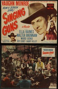 6c428 SINGING GUNS 8 LCs '50 singer Vaughn Monroe, sexy Ella Raines, from Max Brand's novel!