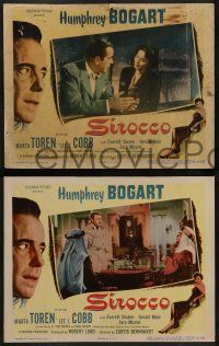 6c678 SIROCCO 5 LCs '51 Humphrey Bogart goes beyond Casablanca in Damascus, sexy Marta Toren!