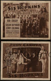 6c429 SIS HOPKINS 8 LCs R40s Judy Canova goes to the big city to meet her rich relatives!