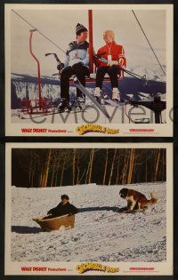 6c437 SNOWBALL EXPRESS 8 LCs '72 Walt Disney, Dean Jones, wacky winter fun!