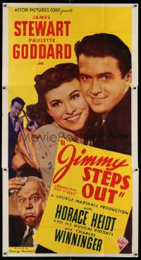 6f139 POT O' GOLD 3sh R46 romantic c/u of James Stewart & Paulette Goddard, Jimmy Steps Out!