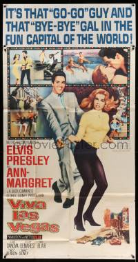 6f183 VIVA LAS VEGAS 3sh '64 Elvis Presley & sexy Ann-Margret in the fun capital of the world!