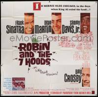 6f239 ROBIN & THE 7 HOODS 6sh '64 Frank Sinatra, Dean Martin, Sammy Davis Jr, Rat Pack in Chicago!