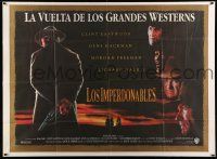 6f682 UNFORGIVEN Argentinean 43x58 '92 classic image of gunslinger Clint Eastwood + top cast!