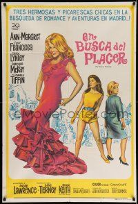 6f890 PLEASURE SEEKERS Argentinean '65 full-length sexy Ann-Margret, Carol Lynley & Pamela Tiffin!