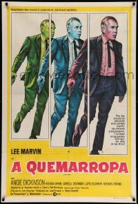 6f893 POINT BLANK Argentinean '67 differnet colorful art of Lee Marvin, John Boorman film noir!