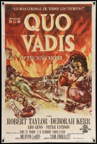 6f901 QUO VADIS Argentinean '51 art of Robert Taylor, Deborah Kerr & Peter Ustinov in Ancient Rome!