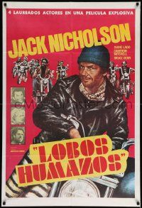 6f904 REBEL ROUSERS Argentinean '70 different art of biker Jack Easy Rider Nicholson on motorcycle!