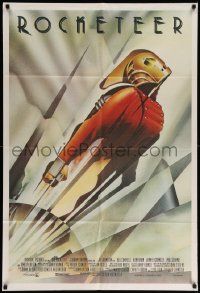 6f911 ROCKETEER Argentinean '91 Disney, John Mattos art of Bill Campbell in full costume!