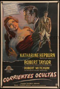 6f980 UNDERCURRENT Argentinean '46 Katharine Hepburn wonders where Robert Taylor's brother is!