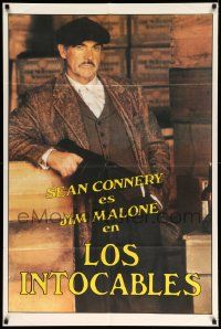 6f983 UNTOUCHABLES teaser Argentinean '87 cool portrait of Sean Connery as Malone, Brian De Palma!