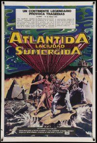 6f986 WARLORDS OF ATLANTIS Argentinean '78 Doug McClure, cool different fantasy artwork!