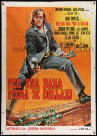 6f455 PER UNA BARA PIENA DI DOLLARI Italian 1p '71 Klaus Kinski, spaghetti western art by Crovato!