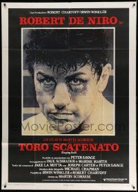 6f465 RAGING BULL Italian 1p '81 Martin Scorsese, classic Hagio boxing art of Robert De Niro!