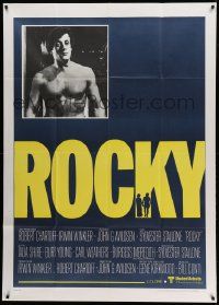 6f476 ROCKY Italian 1p '77 different close up of boxer Sylvester Stallone, boxing classic!