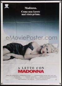 6f524 TRUTH OR DARE Italian 1p '91 In Bed With Madonna, the ultimate dare is to tell the truth!