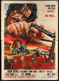 6f626 PER UNA BARA PIENA DI DOLLARI Italian 2p '71 Klaus Kinski, spaghetti western art by Crovato!