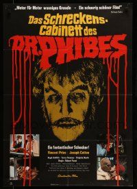 6k282 ABOMINABLE DR. PHIBES German '72 Vincent Price, love means never having to say you're ugly!