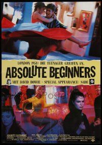 6k283 ABSOLUTE BEGINNERS German '86 David Bowie stars, cool image of men & women stars!