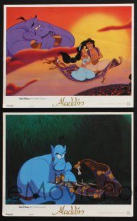 6k539 ALADDIN 8 French LCs '92 classic Walt Disney Arabian fantasy cartoon!