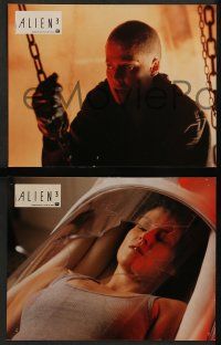 6k511 ALIEN 3 11 French LCs '92 Sigourney Weaver, 3 times the danger, 3 times the terror!