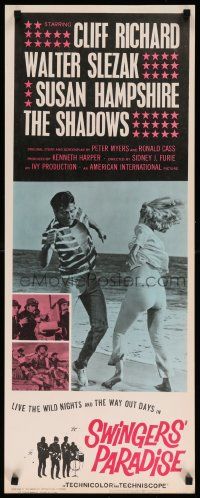 6p944 SWINGERS' PARADISE insert '65 Walter Slezak, Susan Hampshire, wild nights & way out days!