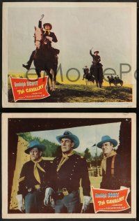 6z759 7th CAVALRY 4 LCs '56 Randolph Scott avenges General Custer & the massacre at Little Big Horn