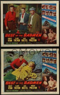 6z764 BEST OF THE BADMEN 4 LCs '51 Robert Ryan, Claire Trevor, Buetel, Preston, poker, outlaws!