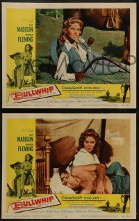 6z087 BULLWHIP 8 LCs '58 saddle tramp Guy Madison & sexy hellcat Rhonda Fleming!